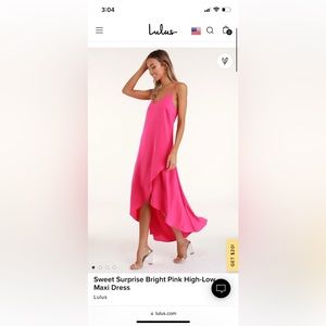 Lulus size S pink dress